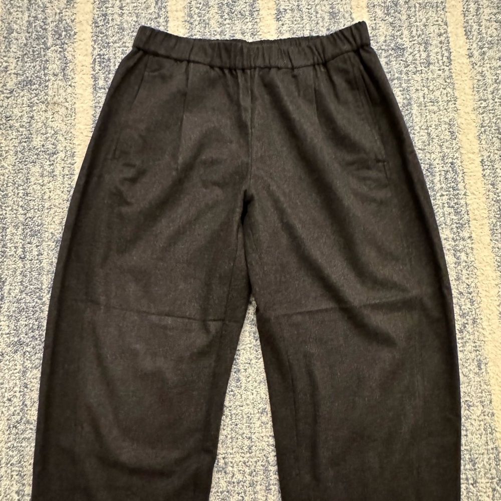 Eileen Fisher Wool Charcoal Gray Pants Sz small Perfect Condition